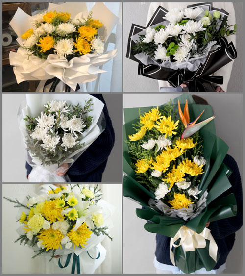 山东泰安新泰市果都镇白事花束代送